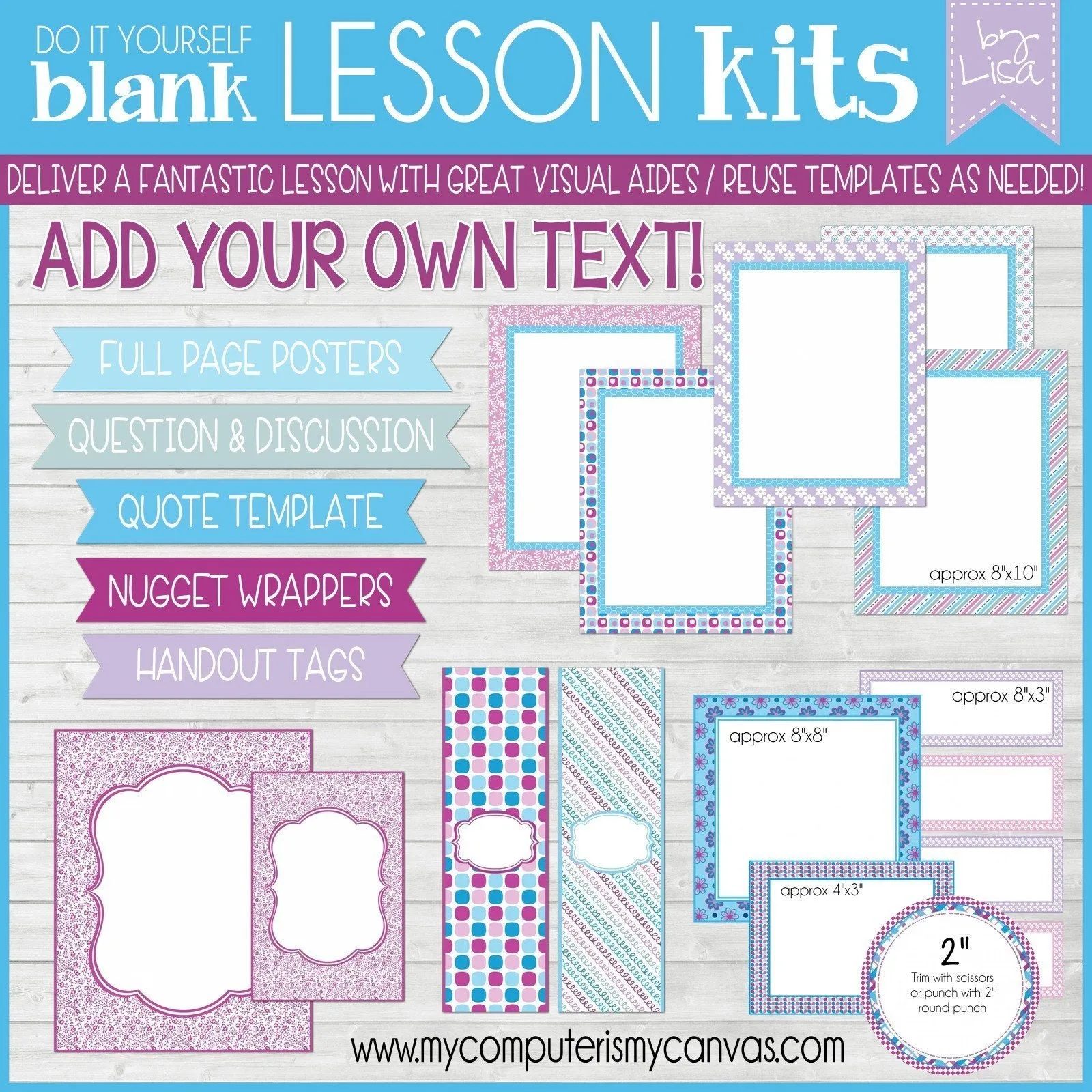 Sunday Lesson Kit BUNDLE C (Kits 7, 8 & 9} PRINTABLE