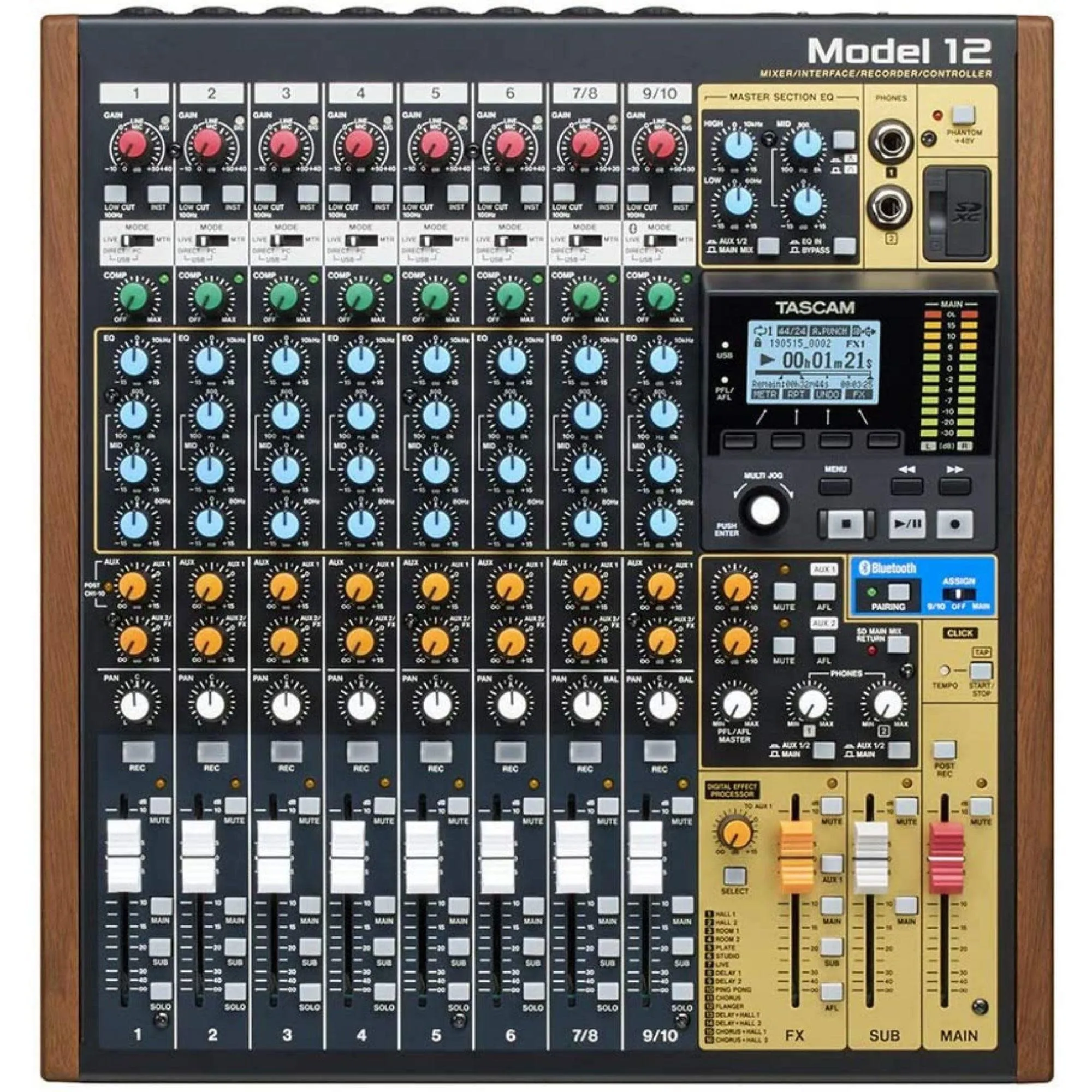 Tascam Model 12 All-In-One Digital Multitrack Recorder