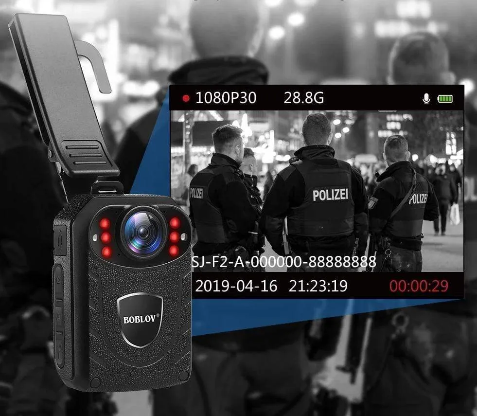 Ultra HD 1296p Professional Police Body Camera